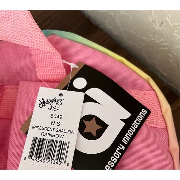NWT Journeys Kidz Accessory Innovations Iridescent Gradient Rainbow Backpack - Picture 6 of 6
